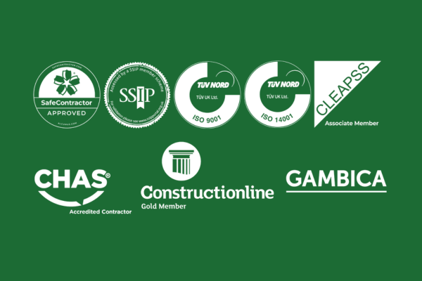 Accreditation logos for website footer