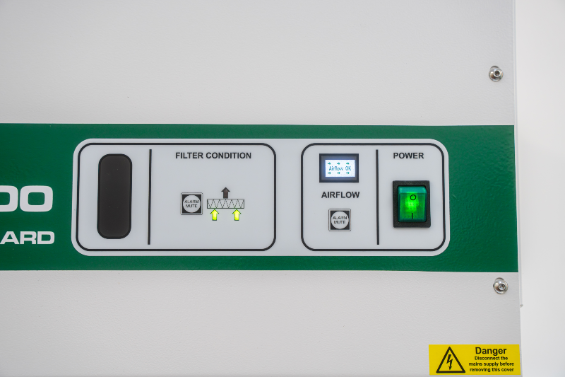 Close-up of Airone C700 control panel