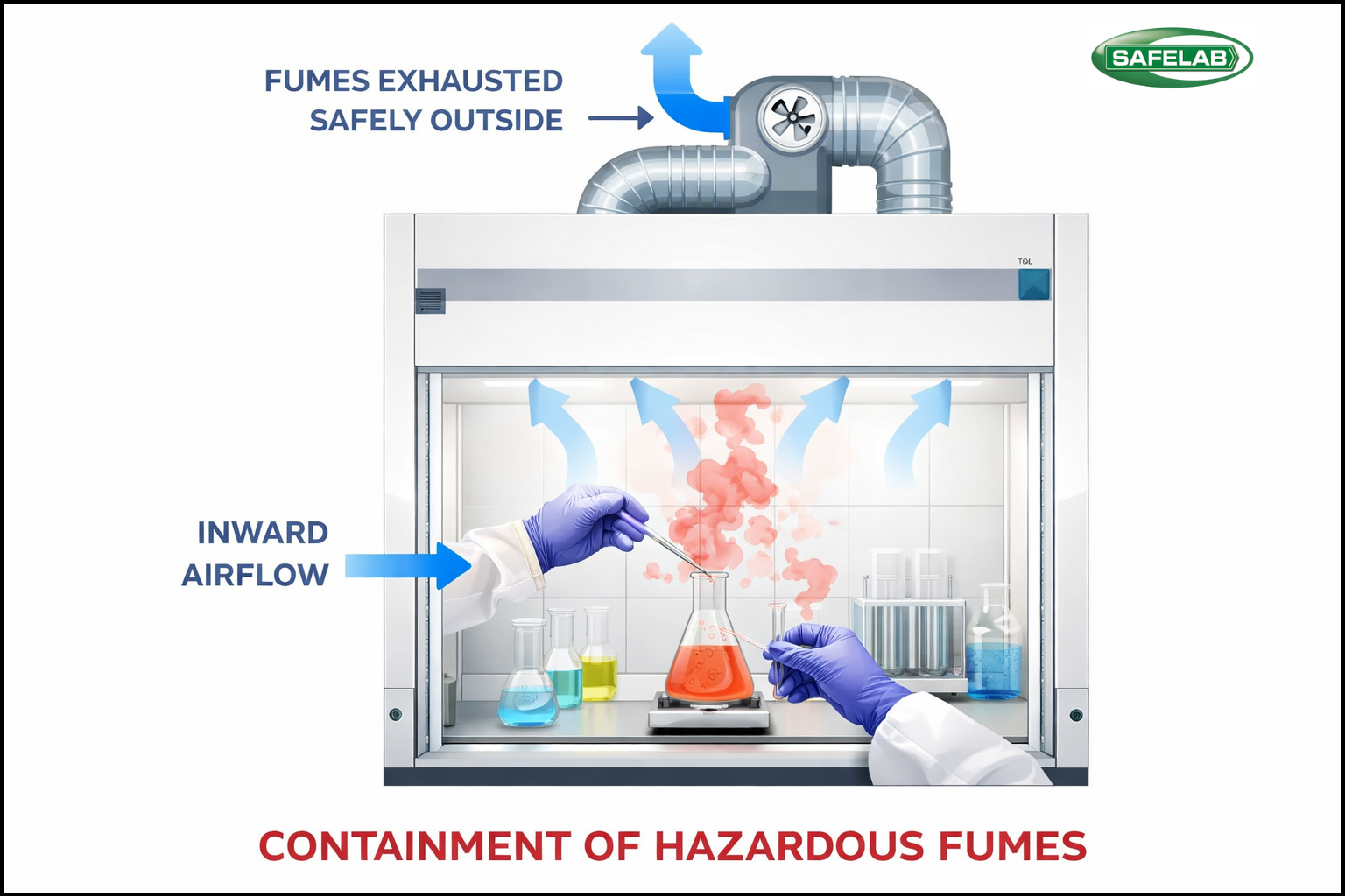 Containment of hazardous fumes diagram