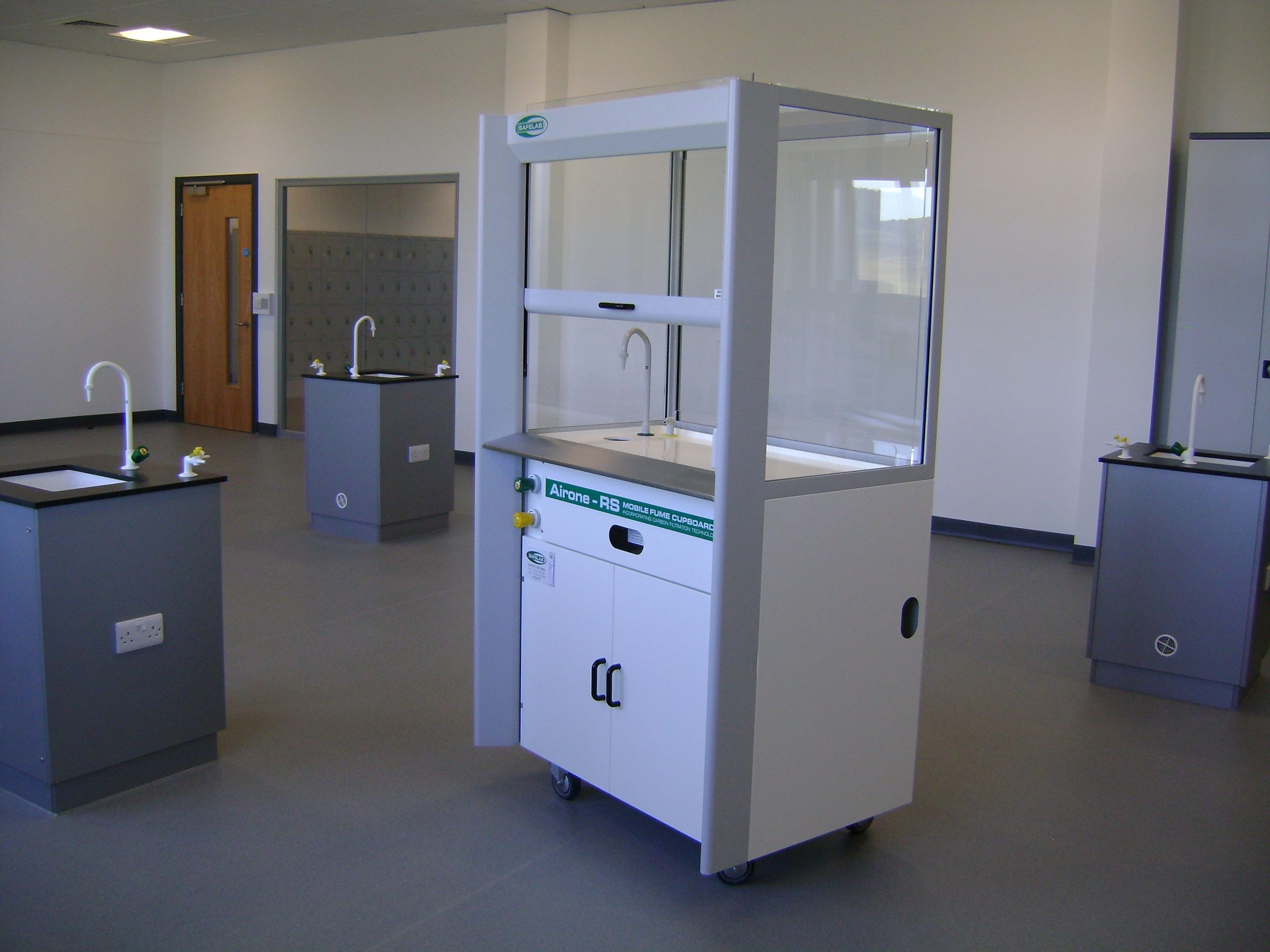 Safelab fume cupboard installed in a modern UK laboratory